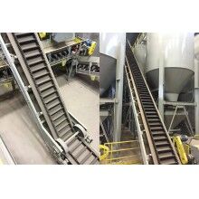聊城大傾角輸送機-板鏈輸送機專業制作